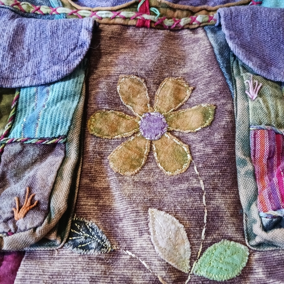 Handmade Satchel Bag with Strap Pocket - Picture 8 of 13